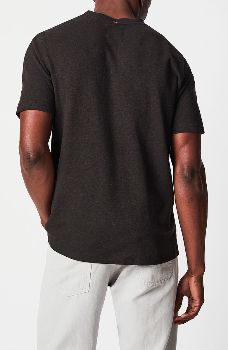 Billy Reid Short Sleeve Hemp & Cotton Henley, Alternate, color, 