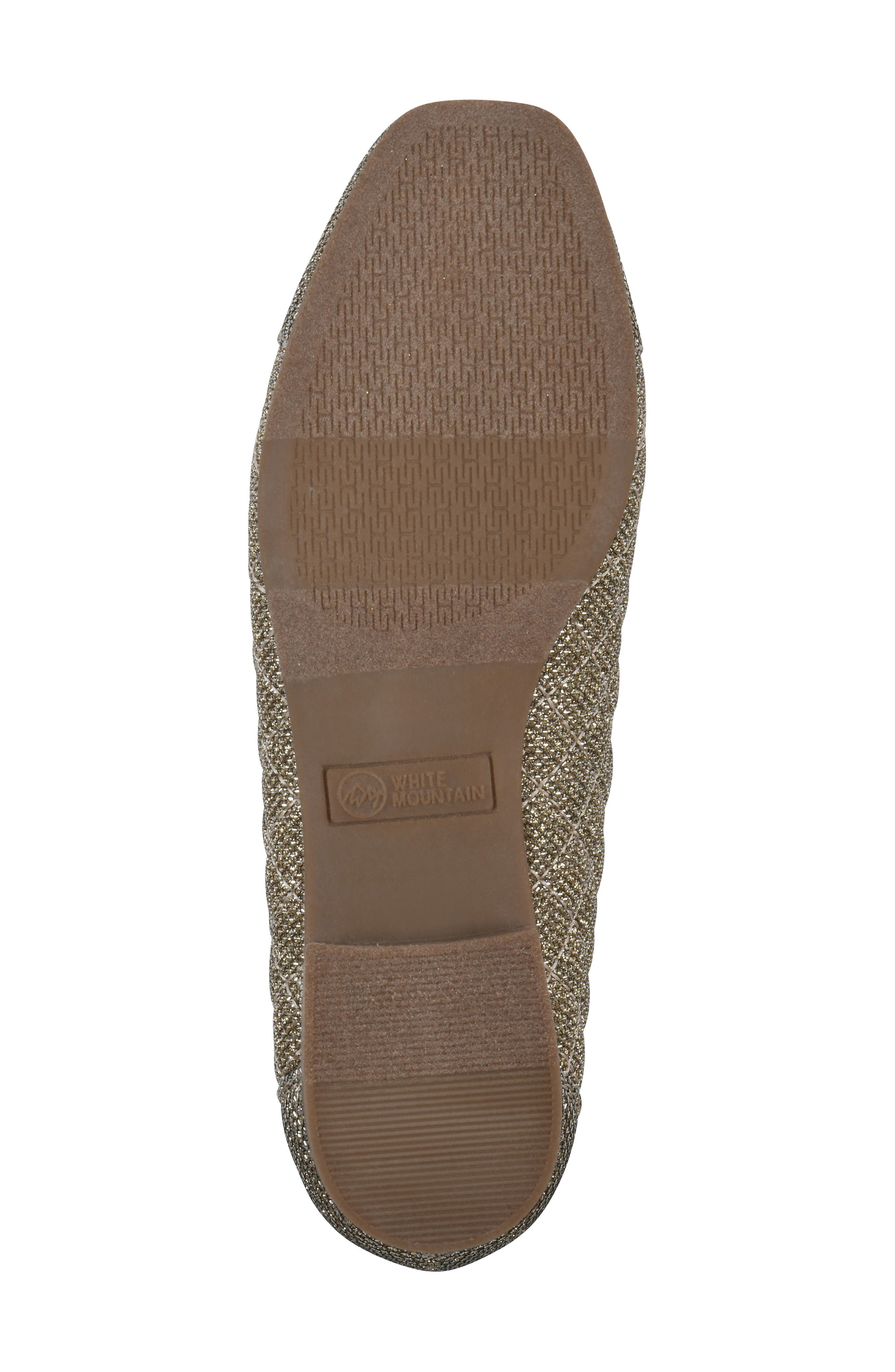 Bocah Cap Toe Ballet Flat, Alternate, color, GOLD GLITTER FABRIC