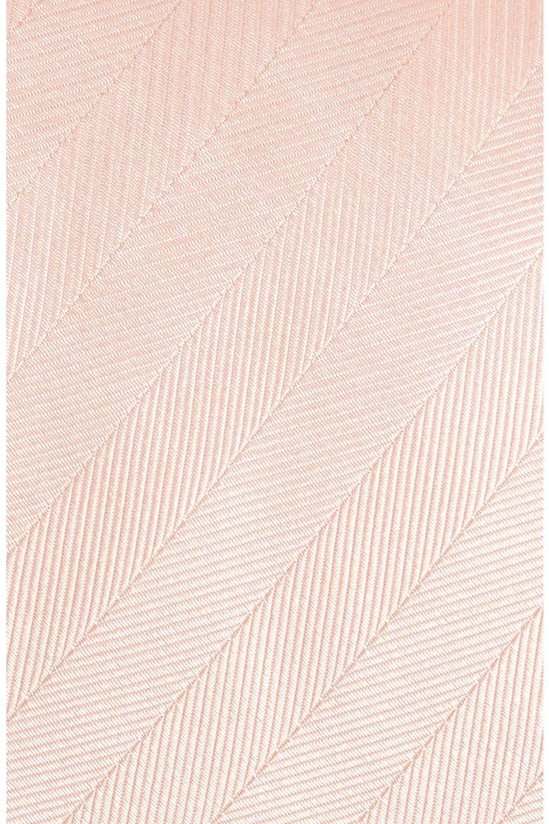 Herringbone Silk Tie, Alternate, color, BLUSH PINK