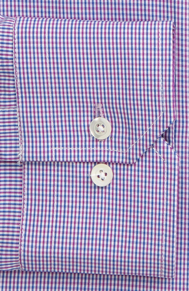 Emporio Armani Trim Fit Check Dress Shirt, Alternate, color, 