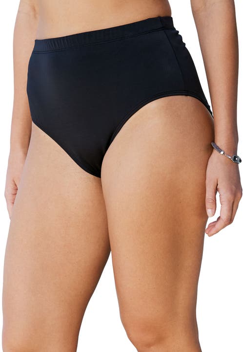 Swim 365 Classic Swim Brief With Tummy Control In Black