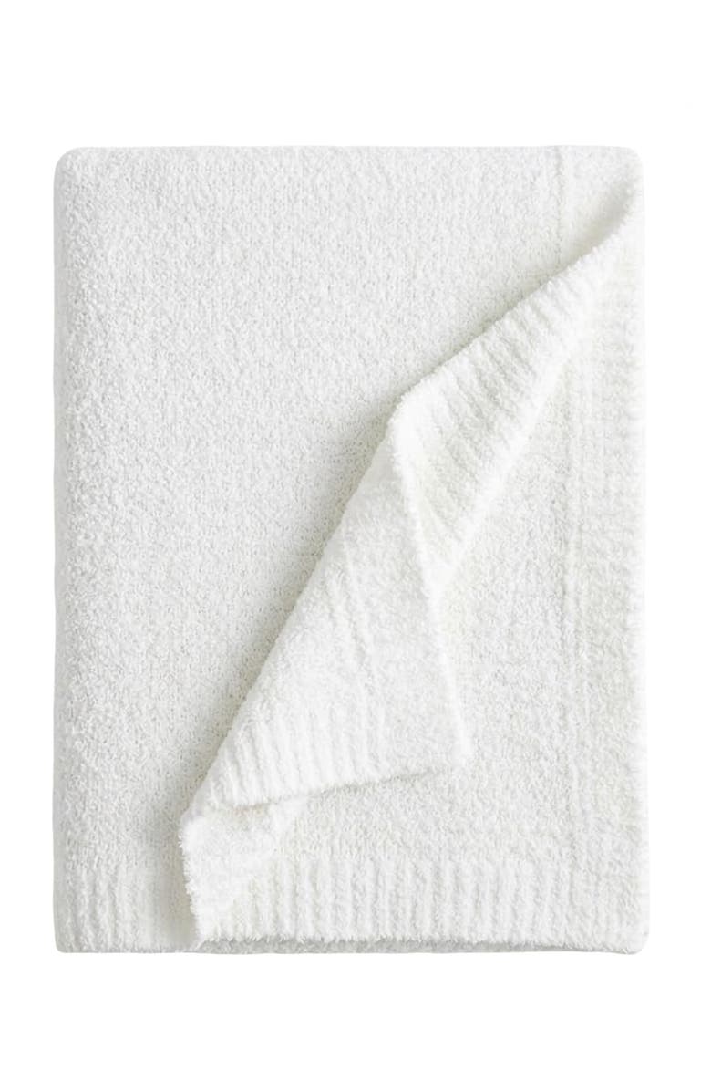 Sunday Citizen Snug Throw Blanket, Main, color, Off White