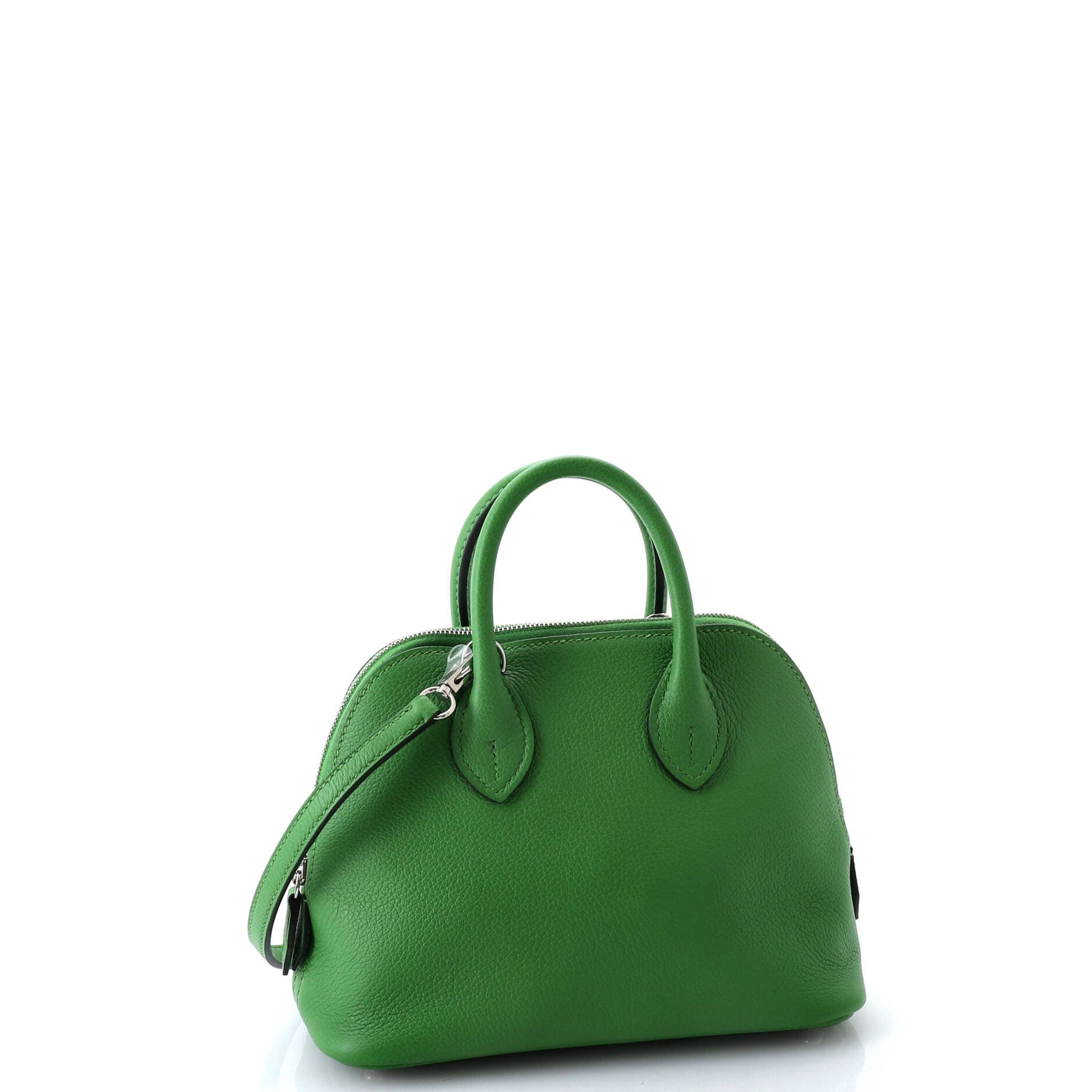 Pre-Owned Hermes Bolide 1923 Bag Verso Evercolor Mini, Alternate, color, Vert Yucca/Vert Criquet