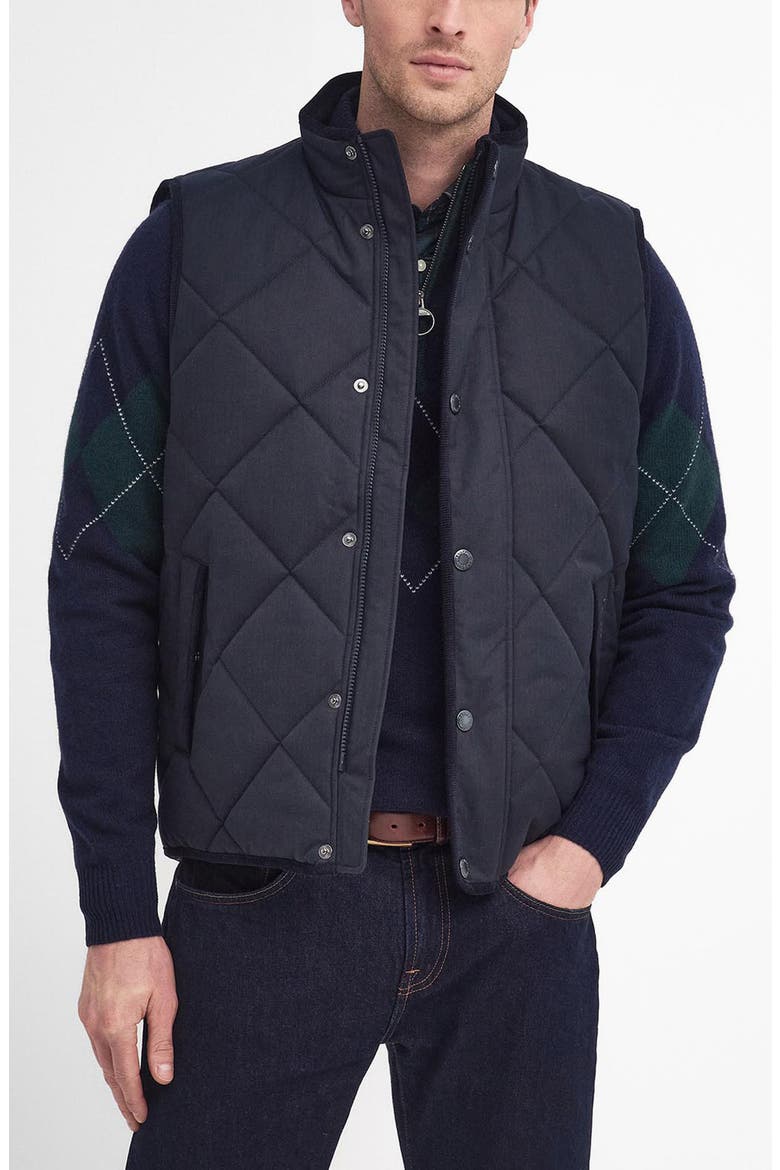 Holburn Quilted Vest, Main, color, DARK NAVY