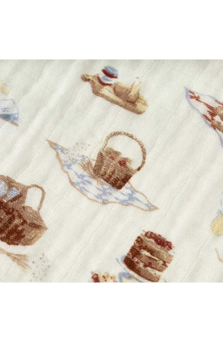 Milkbarn Organic Cotton Swaddle, Alternate, color, Picnic