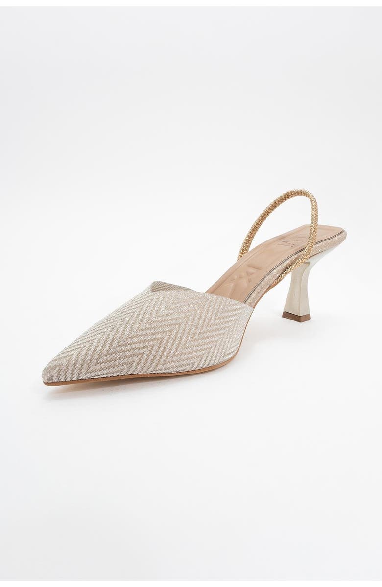 Prologue Shoes Renos Pointed Toe Pump, Alternate, color, Gold