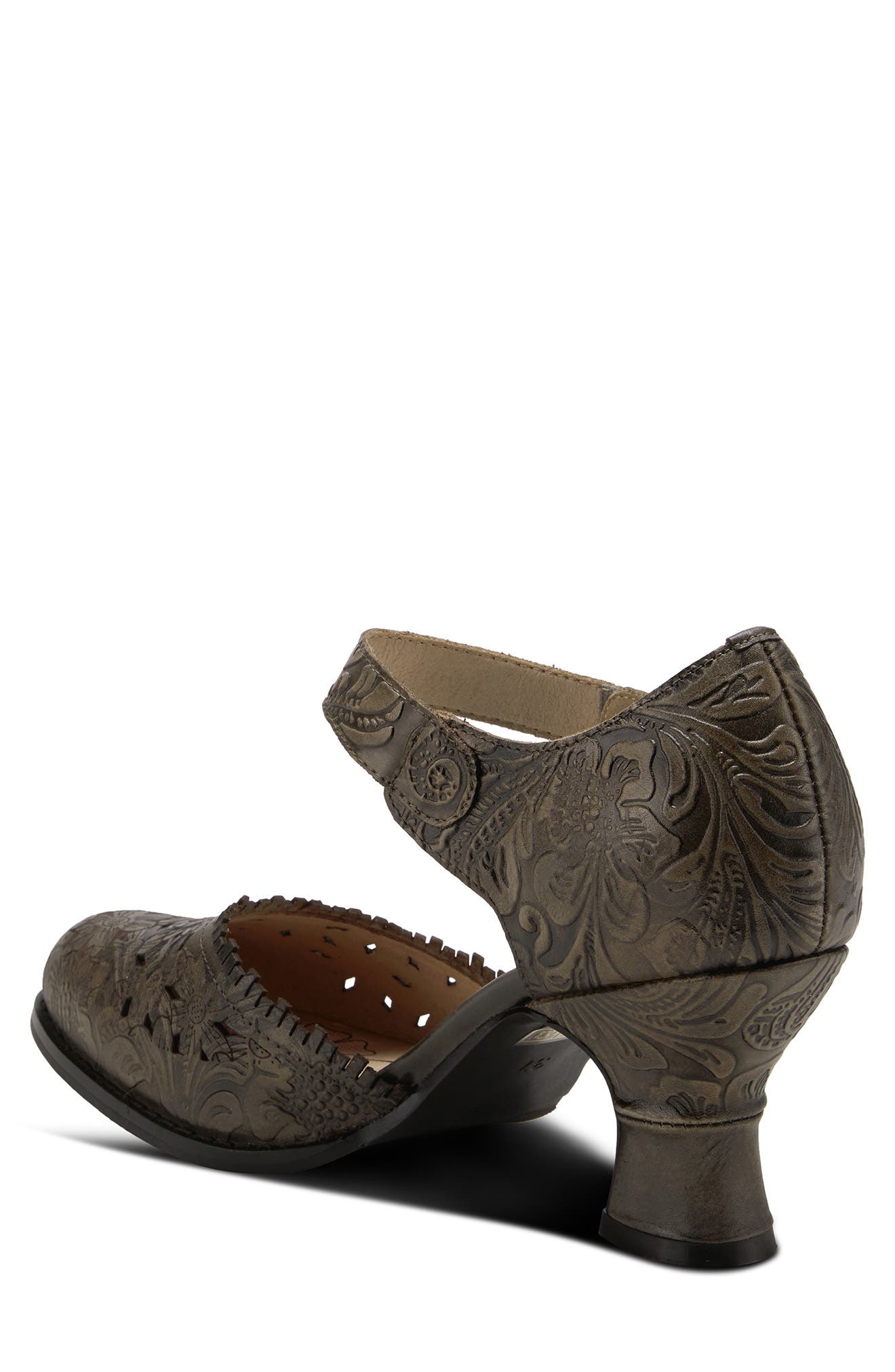 L'Artiste by Spring Step Visionary Ankle Strap Sandal, Alternate, color, Grey