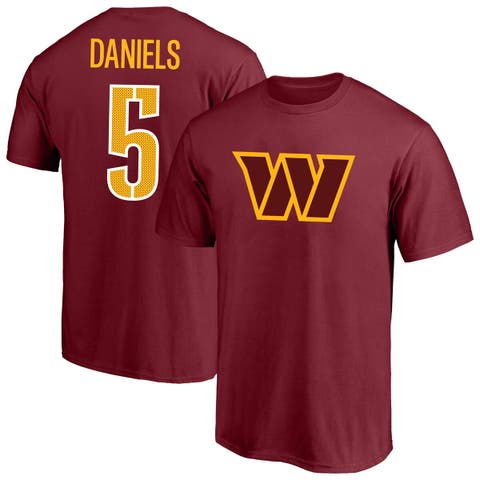 Men's Fanatics Jayden Daniels Burgundy Washington Commanders Big & Tall Player Name & Number T-Shirt