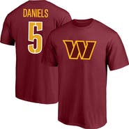 FANATICS Men's Fanatics Jayden Daniels Burgundy Washington Commanders Big & Tall Player Name & Number T-Shirt