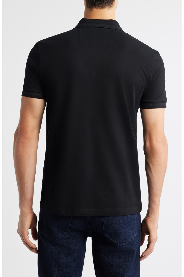 Pio 1 Cotton Polo, Alternate, color, BLACK