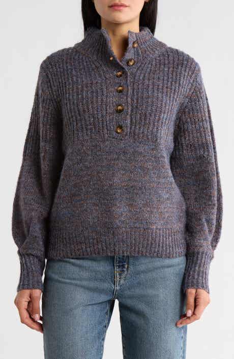 FRNCH Naja Half Button Sweater