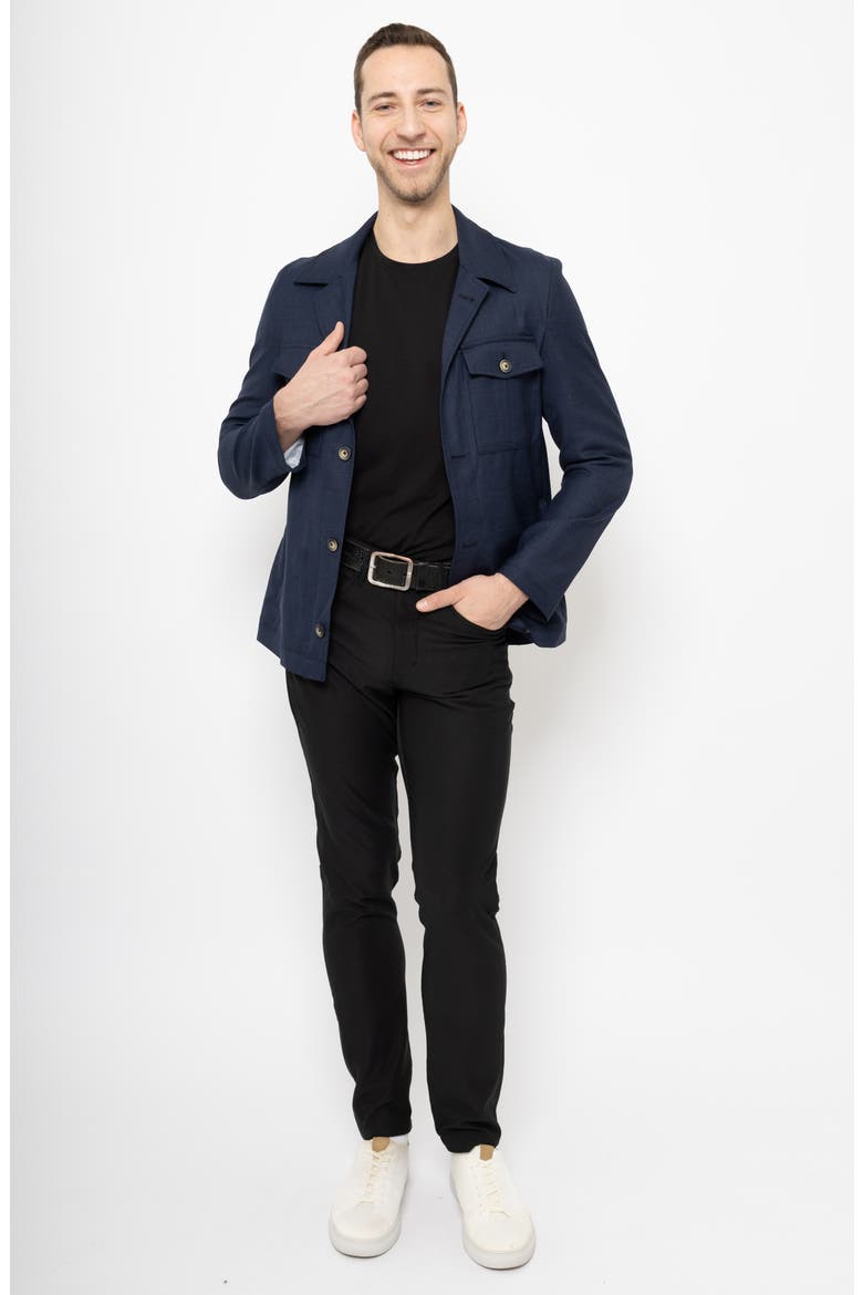 Wool Overshirt, Alternate, color, NAVY