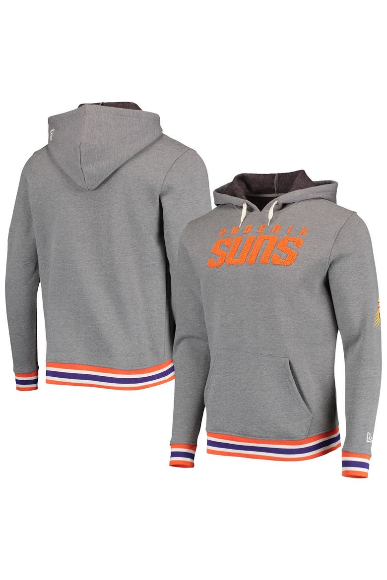 Men's New Era Gray Phoenix Suns Wordmark Pullover Hoodie, Main, color, Gray