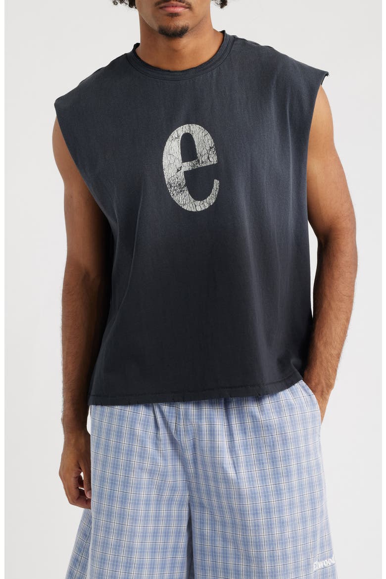 Sleeveless Graphic T-Shirt, Main, color, BLACK