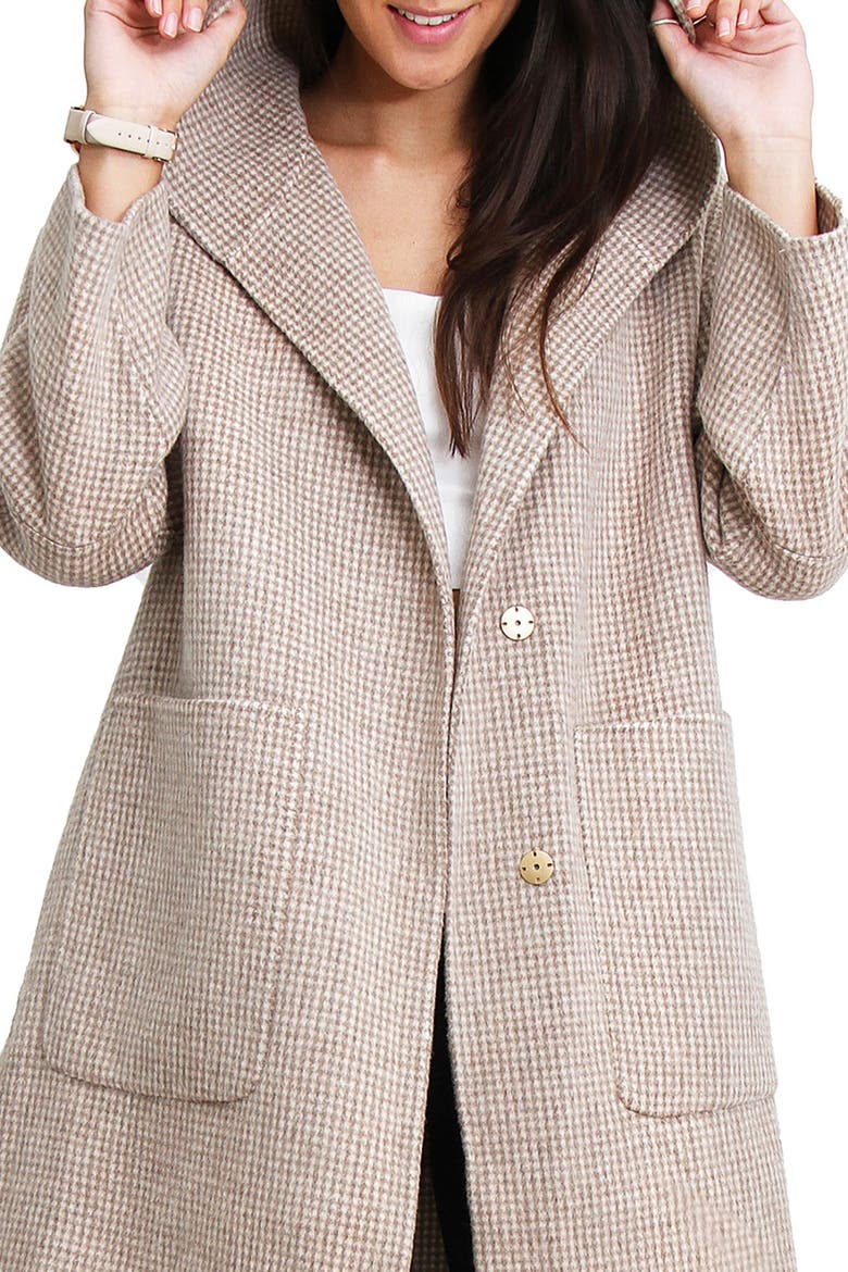 BELLE AND BLOOM Walk This Way Wool Blend Coat, Alternate, color, BEIGE