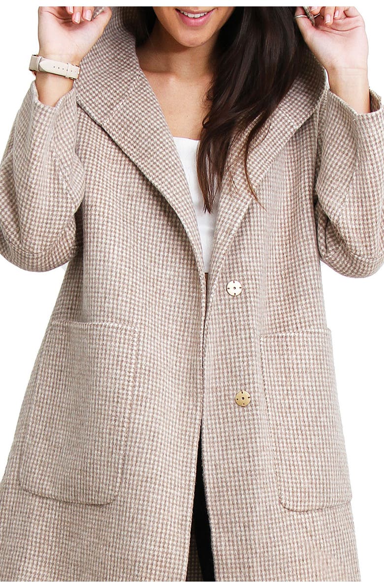 Belle & Bloom BELLE AND BLOOM Walk This Way Wool Blend Coat, Alternate, color, Beige