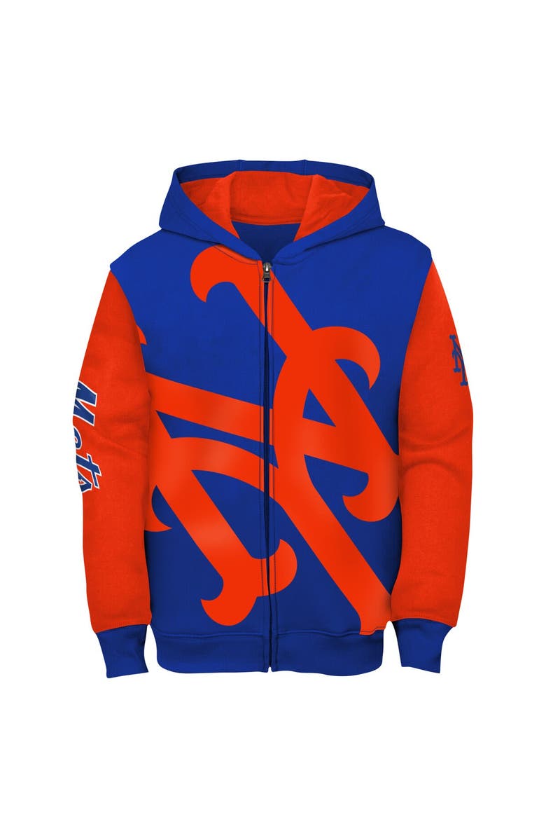 Outerstuff Toddler Royal New York Mets Postcard Full-Zip Hoodie, Alternate, color, 