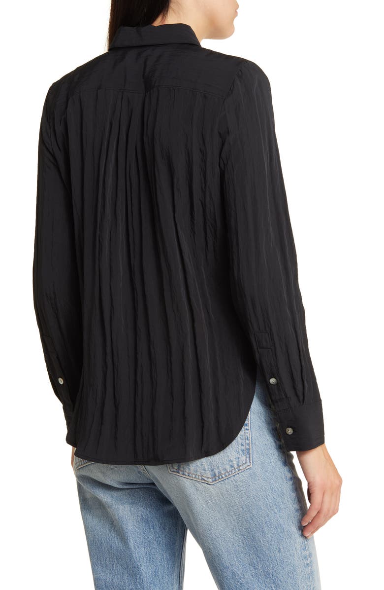 Madewell Crinkled Button-Up Shirt, Alternate, color, 