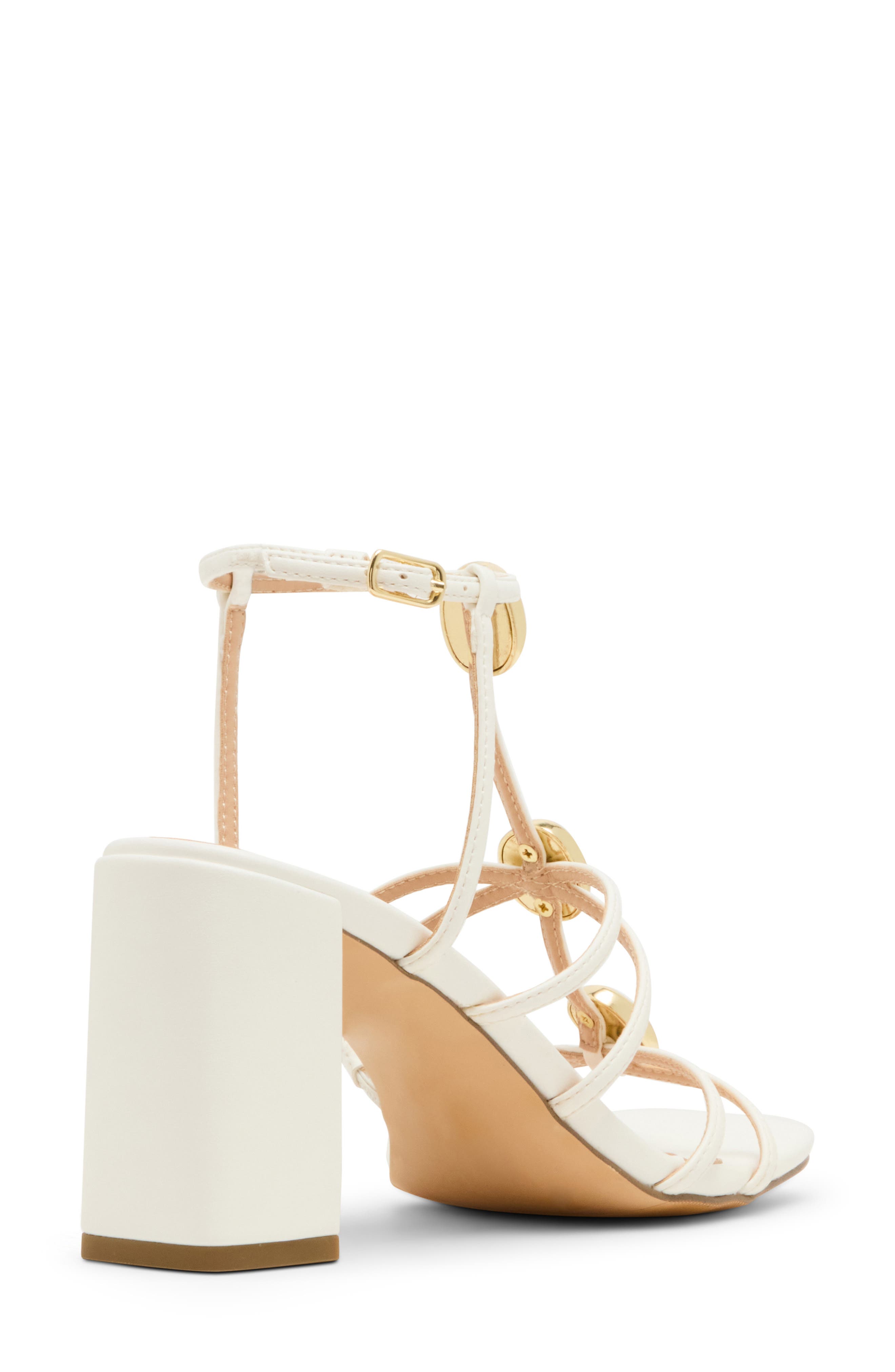 Madden Girl <p>Laylaa Faux Leather Strappy Sandal (Women)</p>, Alternate, color, White Paris