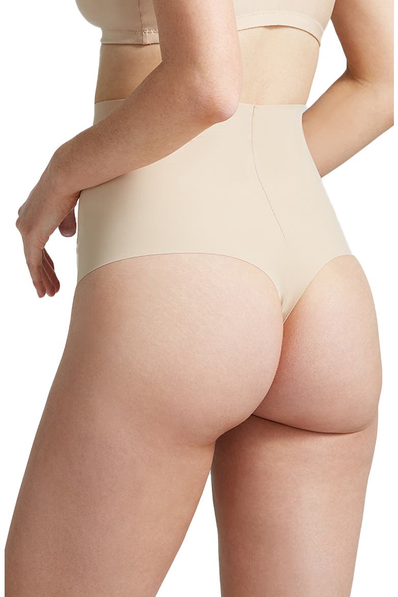 Control Top Thong, Alternate, color, TRUE NUDE