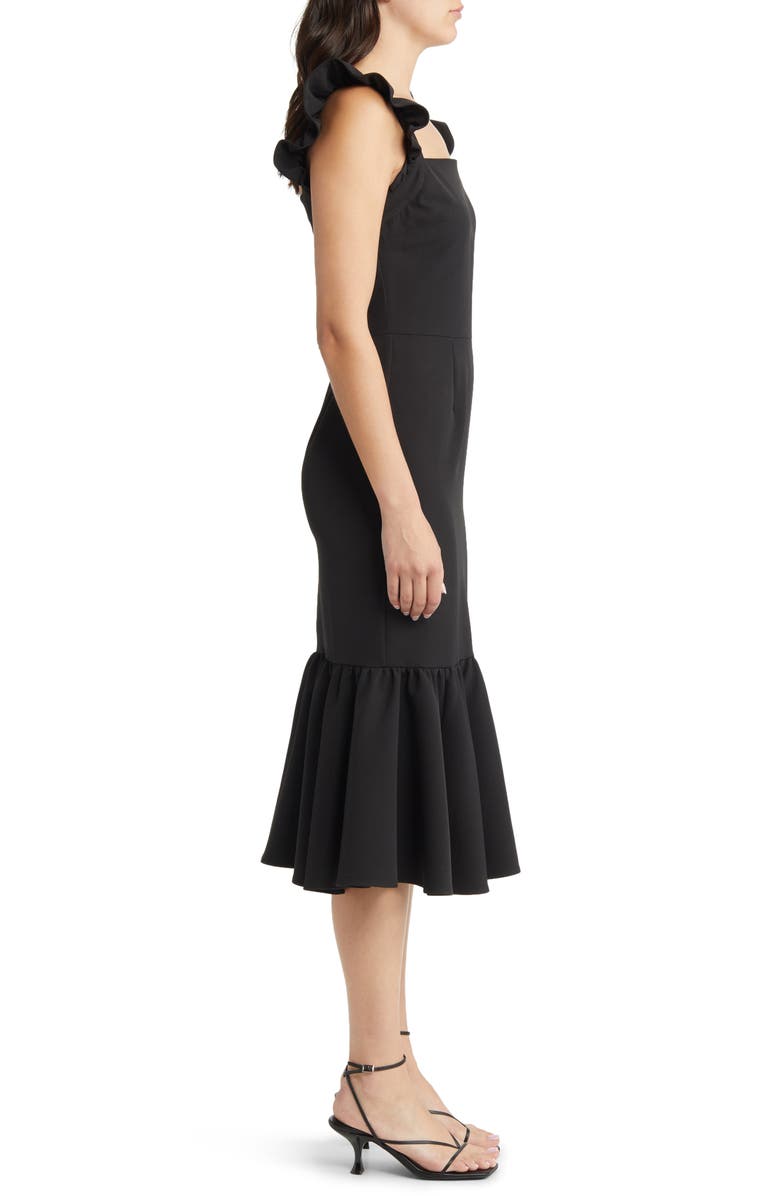 Chelsea28 Ruffle Sleeve Midi Dress, Alternate, color,
