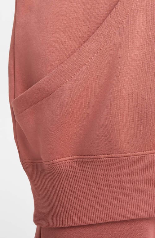Nike Sportswear Phoenix Oversize Fleece Hoodie In Canyon Pink/sail