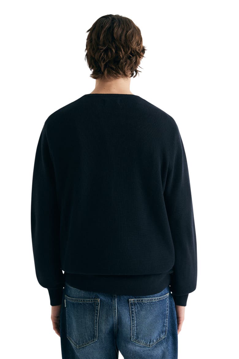 Textured Knit Sweater, Alternate, color, Navy
