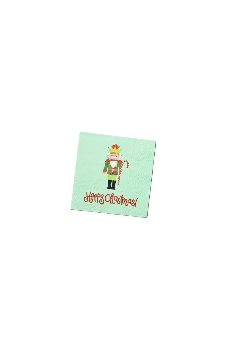 Mr. Nutcracker Cocktail Napkins Set of 20, Main, color, Blue