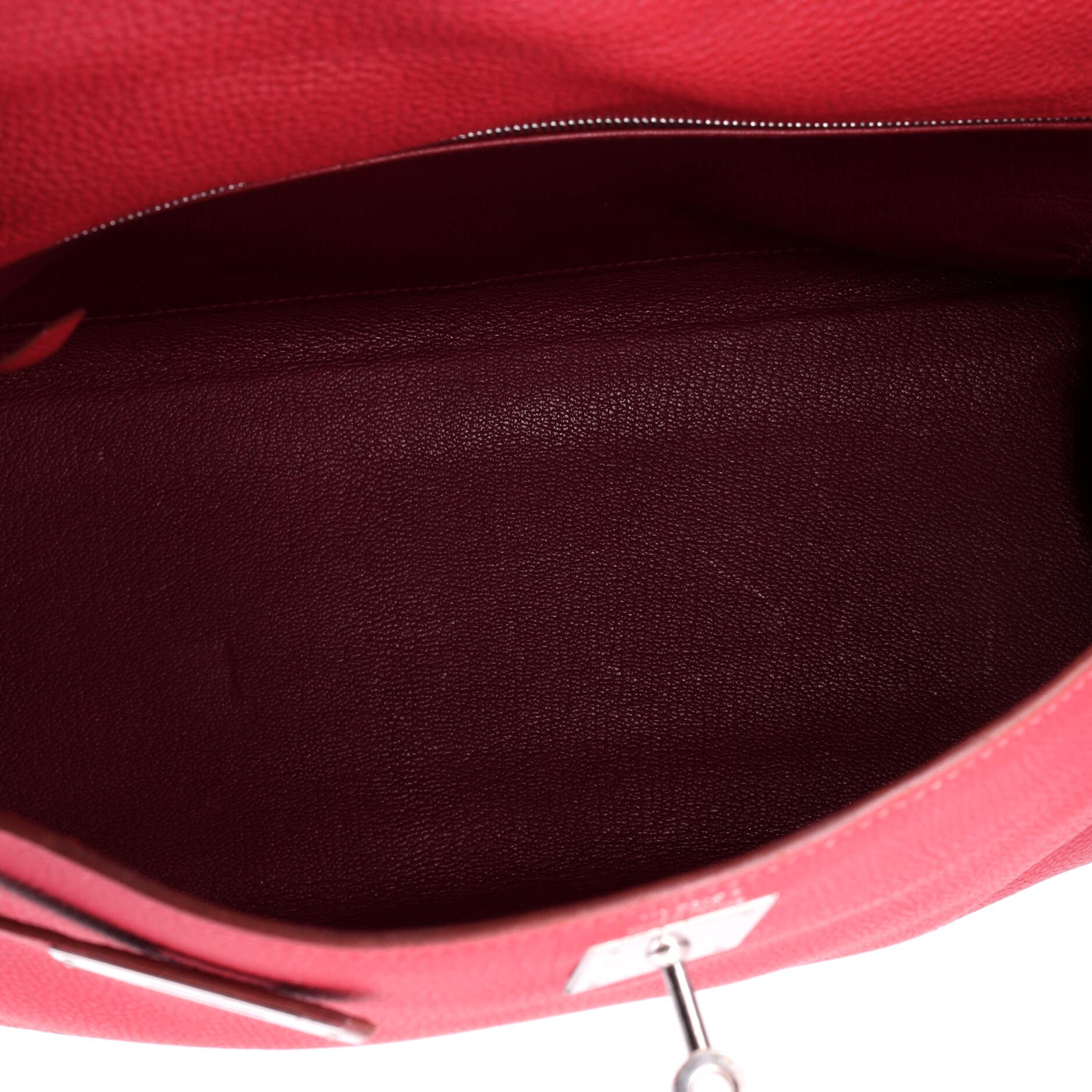 Kelly Handbag Red Togo with Palladium Hardware 32, Alternate, color, Red