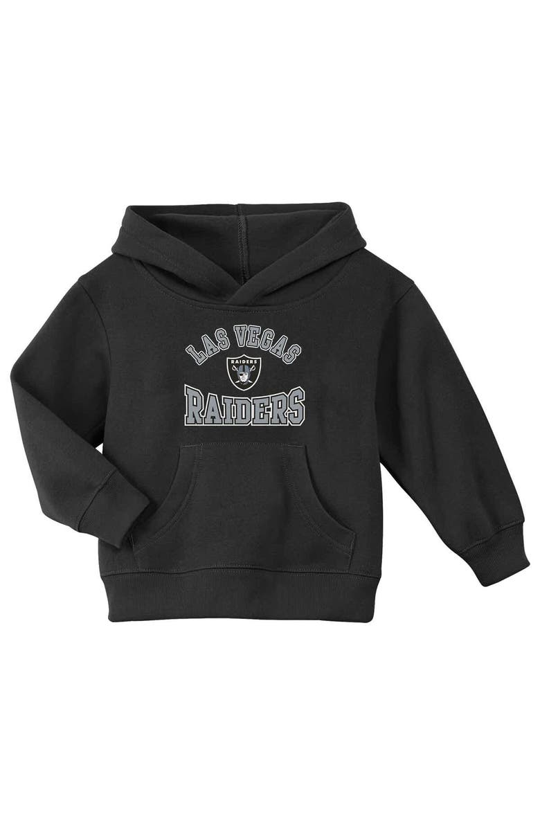 Outerstuff Toddler Black Las Vegas Raiders Home Town Pullover Fleece Hoodie, Main, color, 