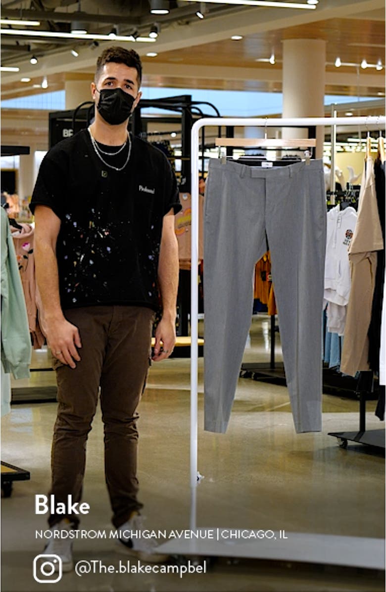 Skinny Fit Twill Dress Pants, sales video thumbnail