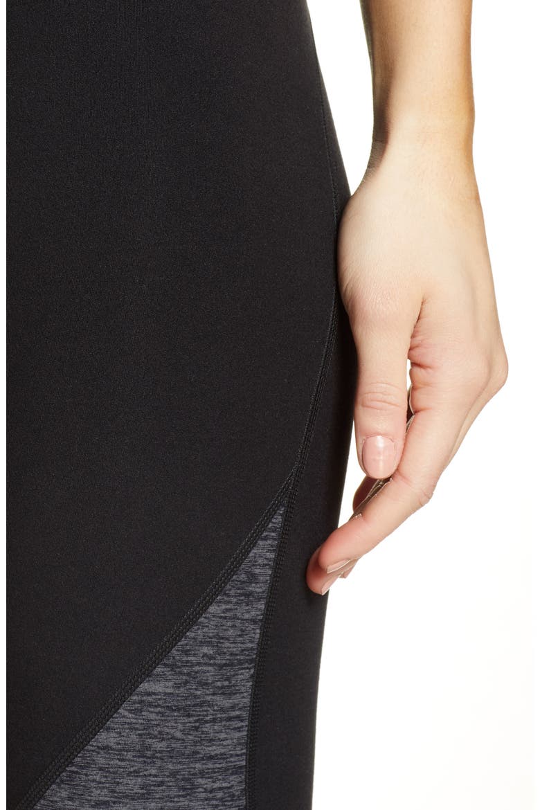 Momentum Alosoft High Waist Leggings, Alternate, color, BLACK/ DARK GREY/ DOVE GREY