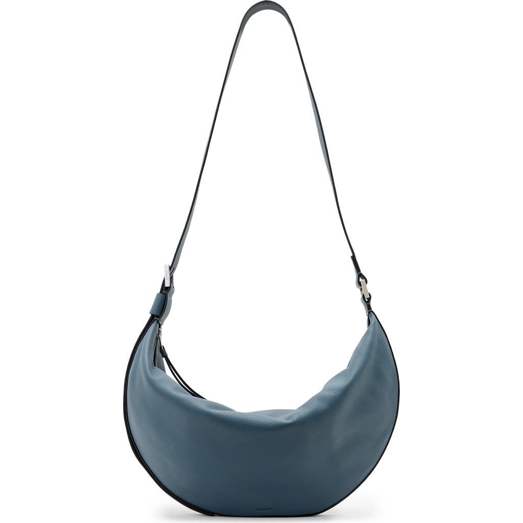 Allsaints Half Moon Leather Shoulder Bag