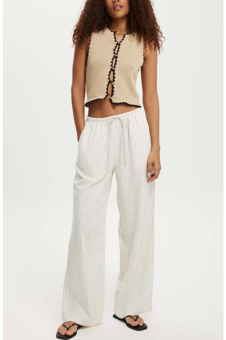 Women's Haven Wide Leg Pant, Alternate, color, Dahna Pinstripe