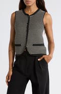 rag & bone Vivi Stripe Cotton Blend Sweater Vest