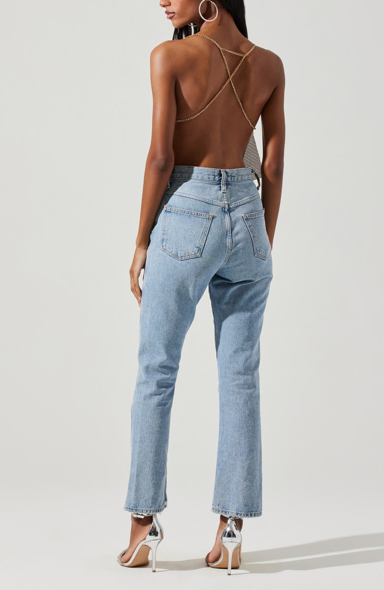 ASTR the Label Mika Rhinestone Metallic Mesh Top, Alternate, color,