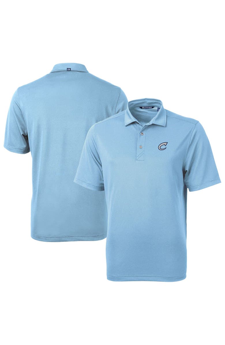 Cutter & Buck Men's Cutter & Buck Powder Blue Columbus Clippers Virtue Eco Pique Recycled Polo, Main, color, Powder Blue
