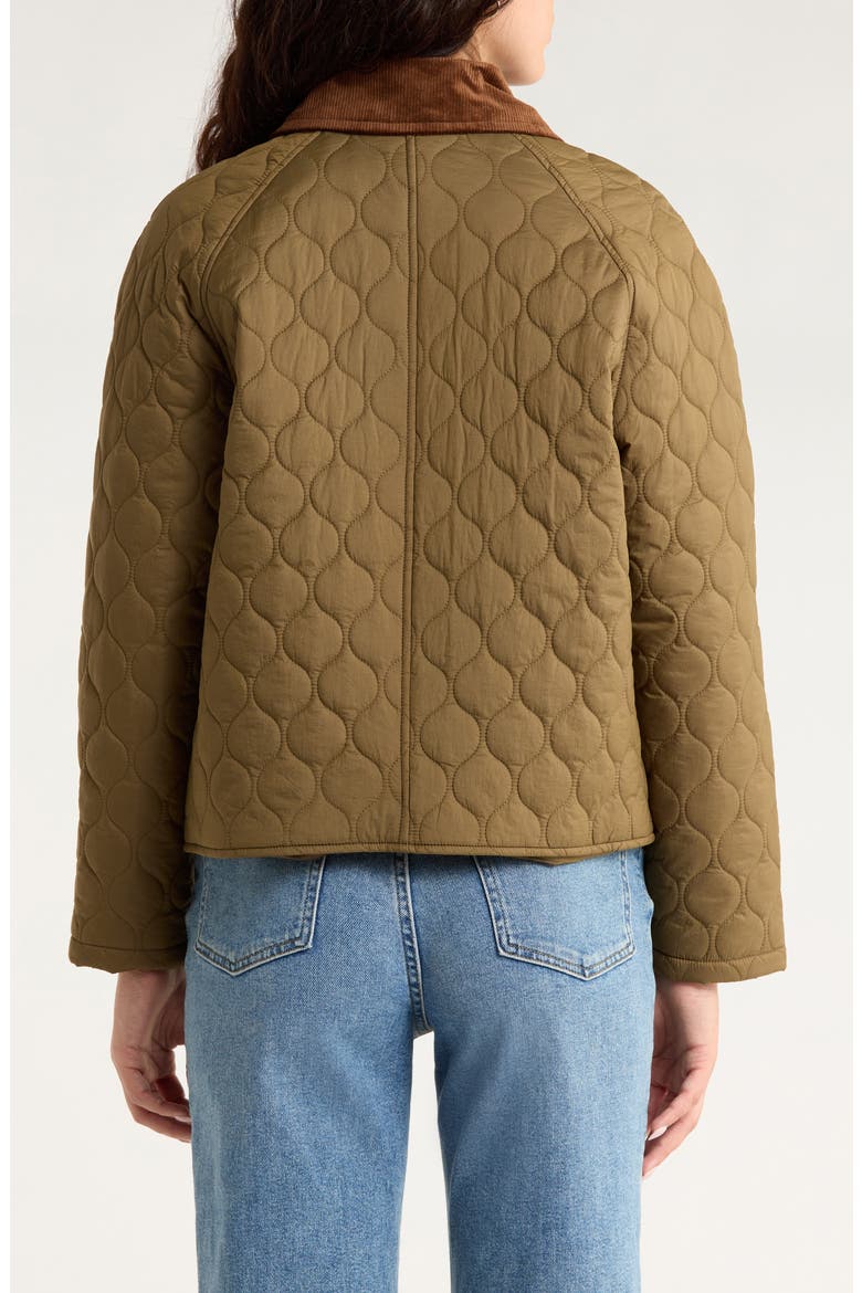 Quilted Barn Jacket, Alternate, color, MILITARY