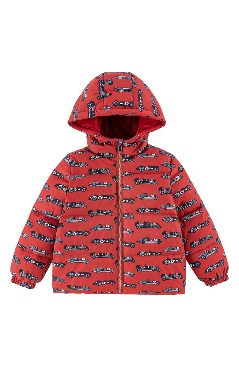 CALONIE Kids' Alex Reversible Down Hooded Puffer Jacket, Main, color, Red