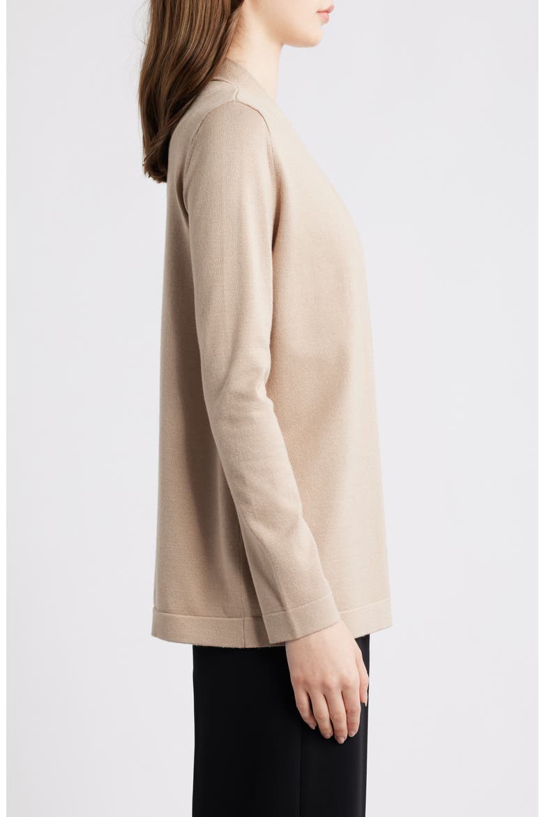 Chatham Open Front Cardigan, Alternate, color, LATTE