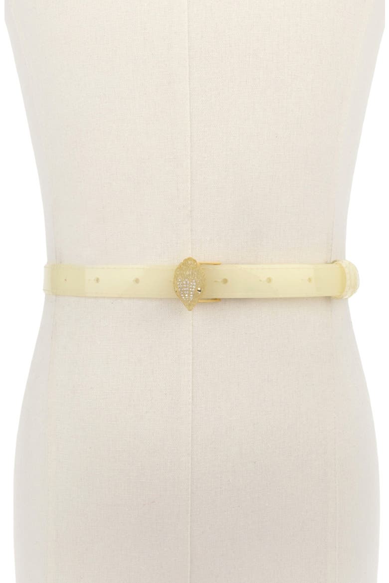 Crystal Eagle Buckle Belt, Alternate, color, PALE YELLOW