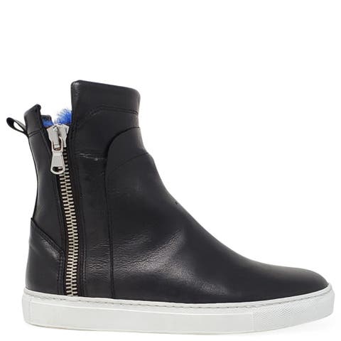Double Zip Shearling Boot