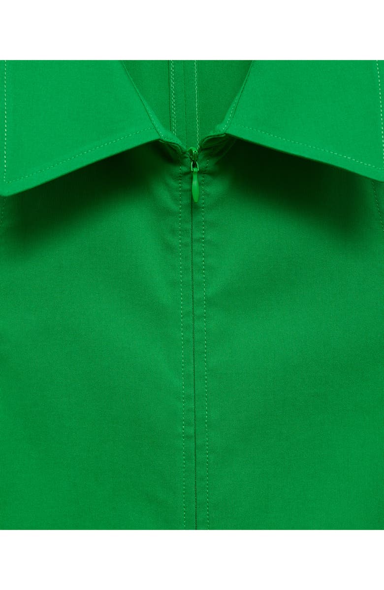 MANGO Sleeveless Zip Shirtdress, Alternate, color, 