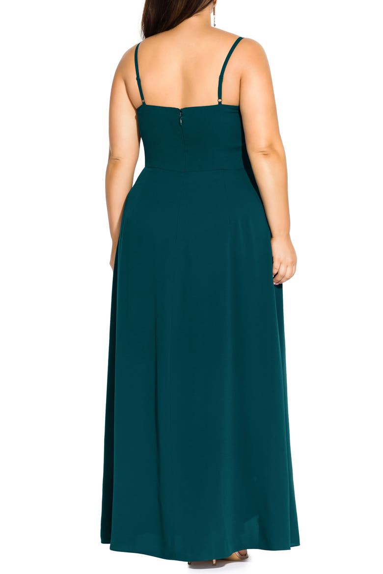 Catalina Maxi Dress, Alternate, color, EMERALD