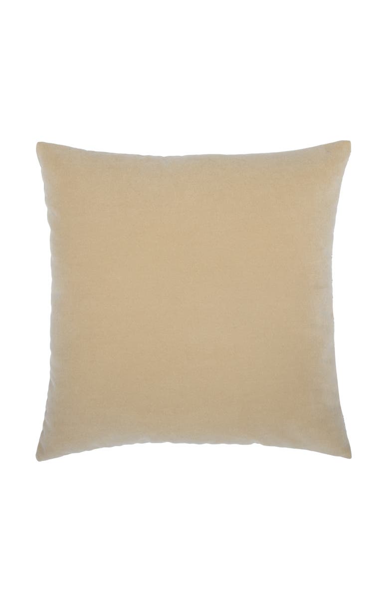 Elaine Smith Plush Velvet Indoor & Outdoor Woven Accent Pillow, Alternate, color, Honey