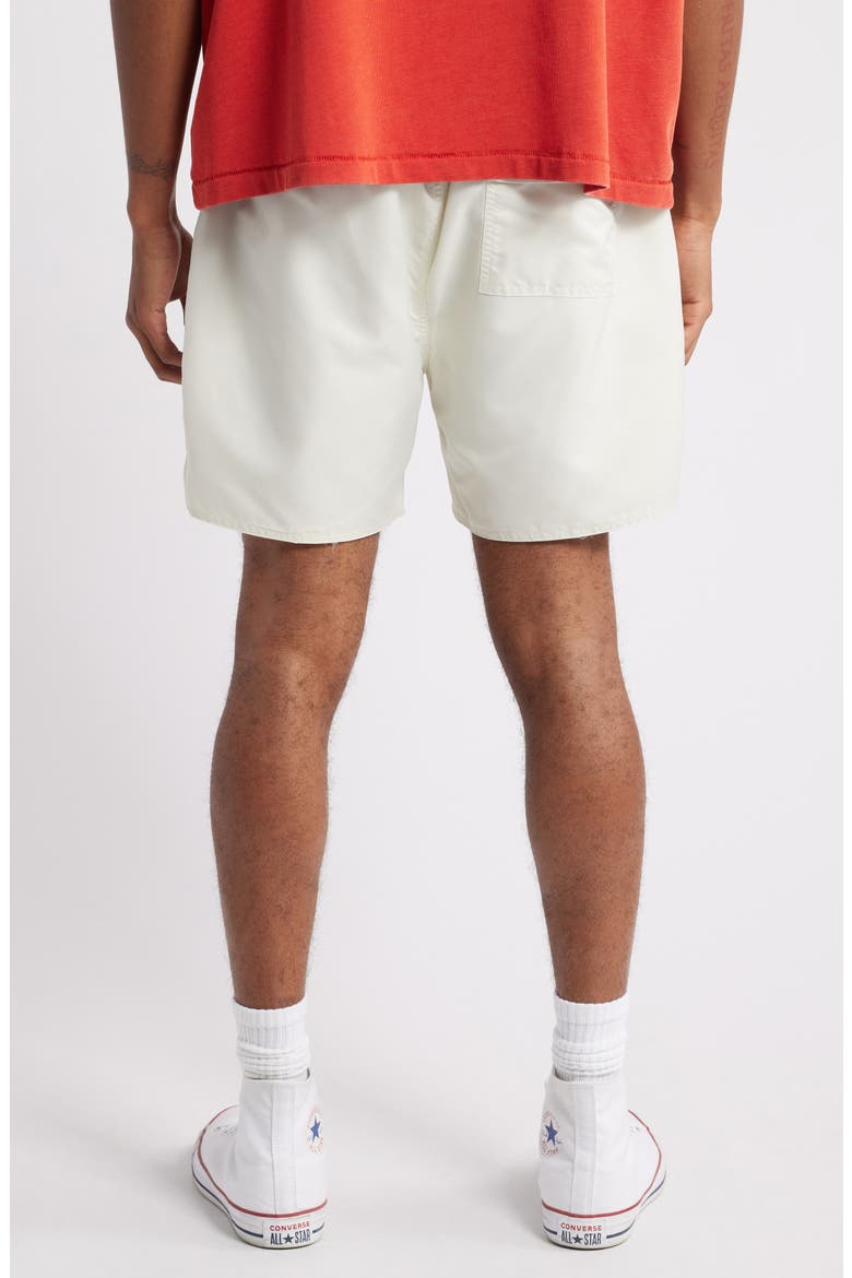 Olympic Embroidered Logo Nylon Shorts, Alternate, color, LOTUS