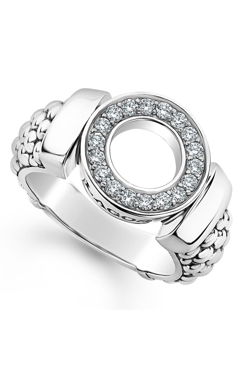 LAGOS Caviar Spark Diamond Ring, Alternate, color, 