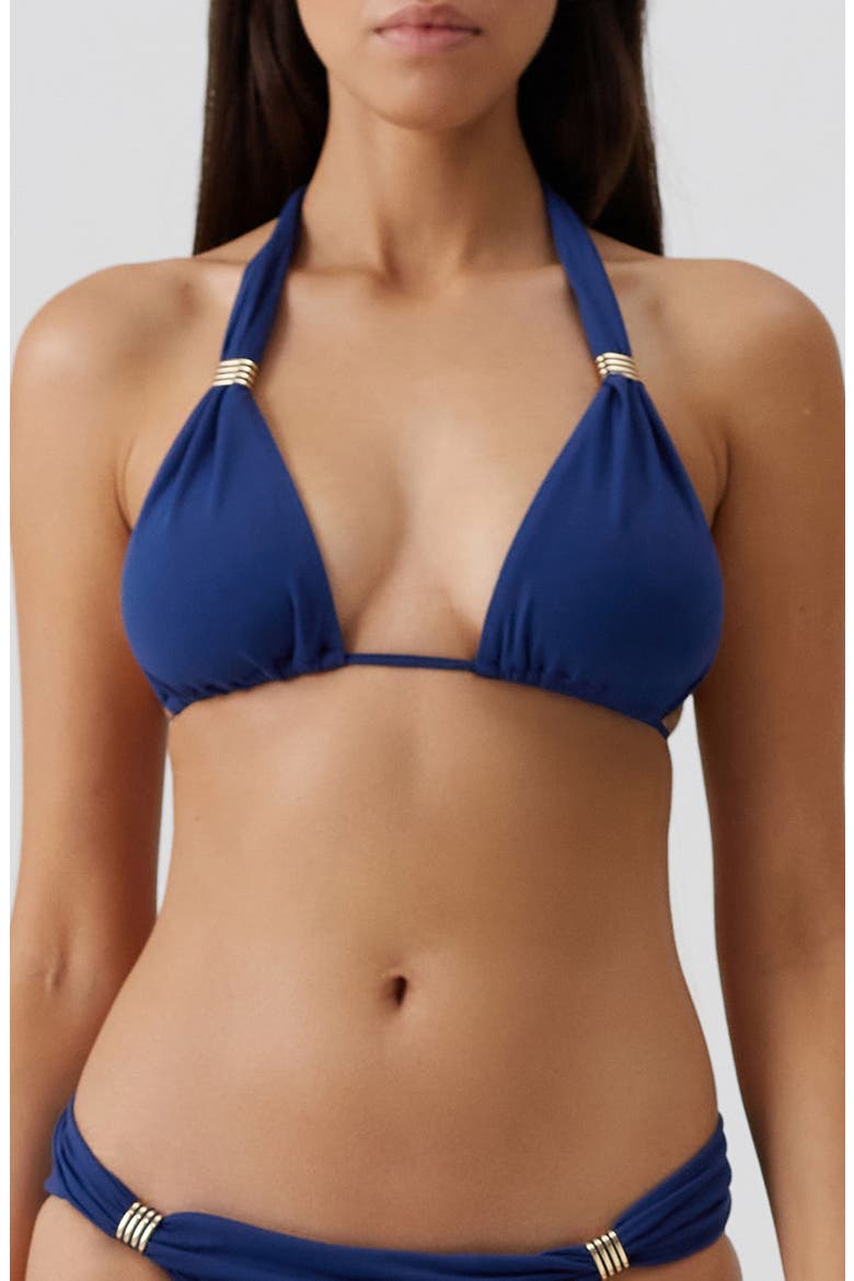 Grenada Halter Bikini Top, Main, color, MARINE