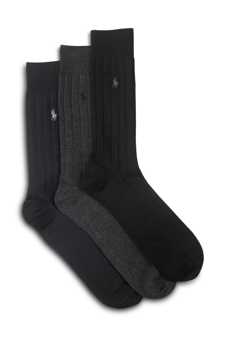 3-pk Dress Socks, Main, color, MULTI