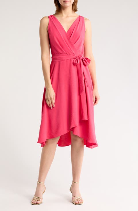 Cowl Neck Fit & Flare Dress